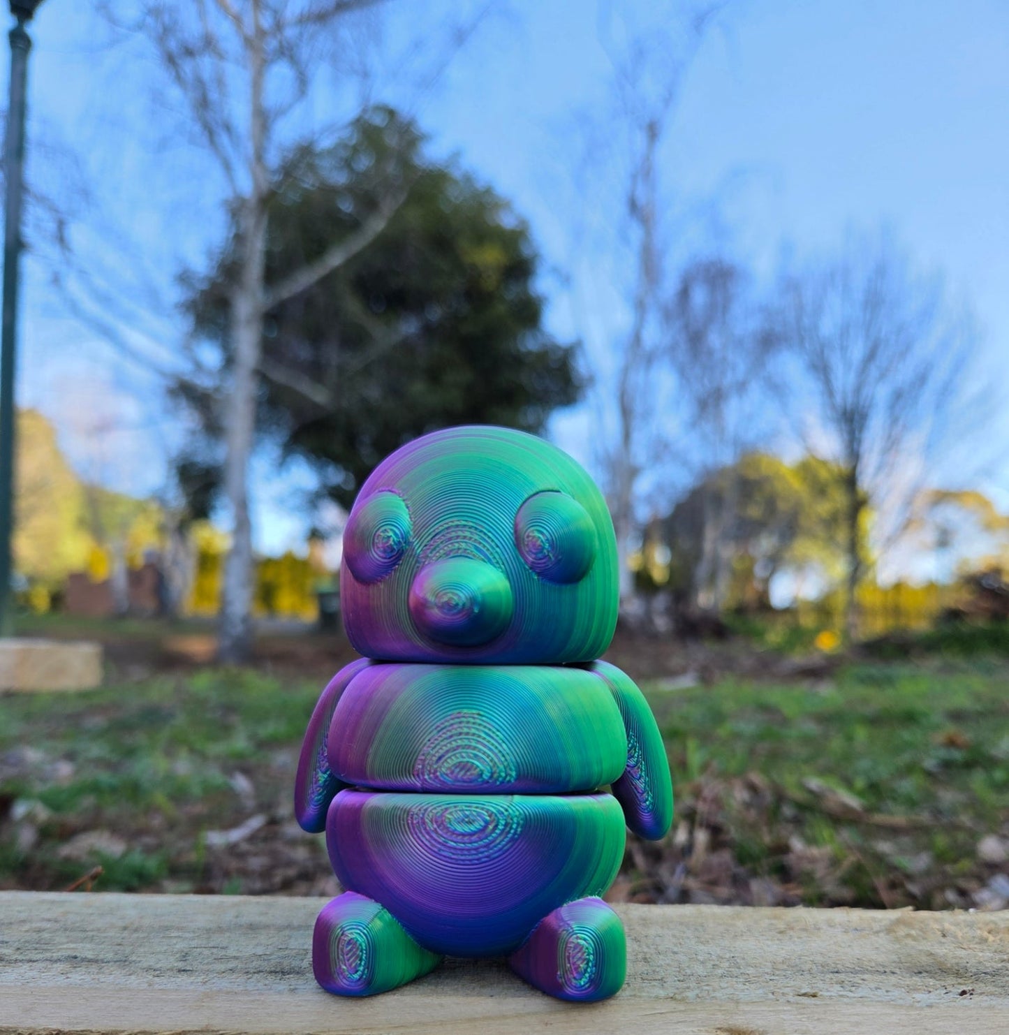 3D Baby Fidget Gippy Penguin METALLIC