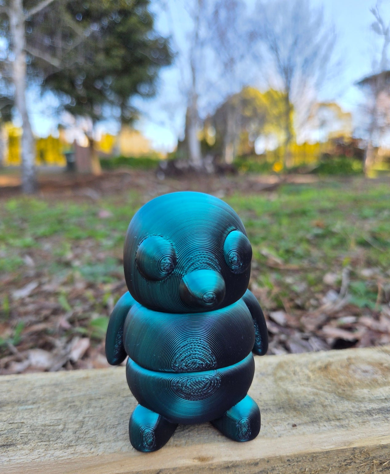 3D Baby Fidget Gippy Penguin METALLIC