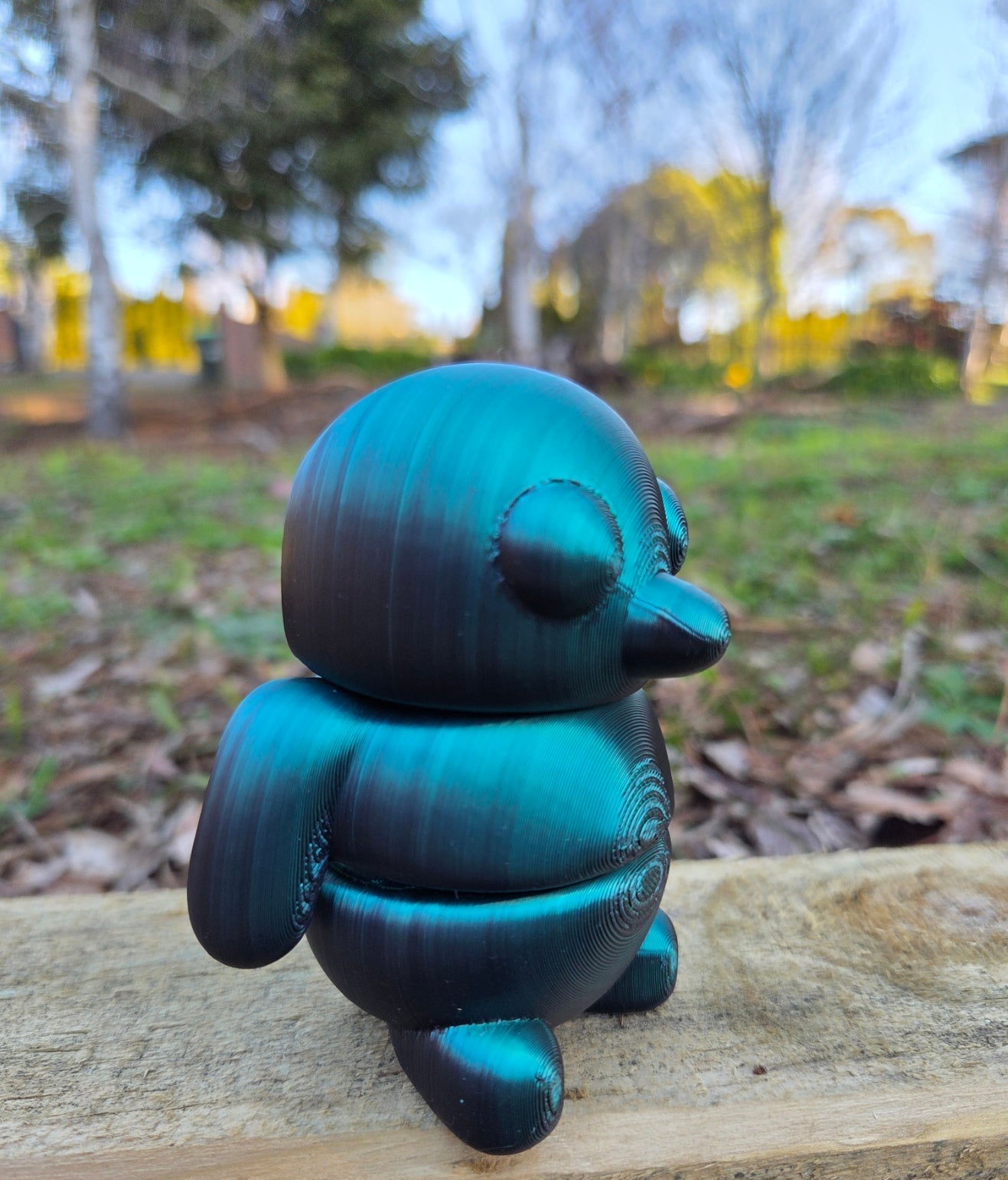 3D Baby Fidget Gippy Penguin METALLIC