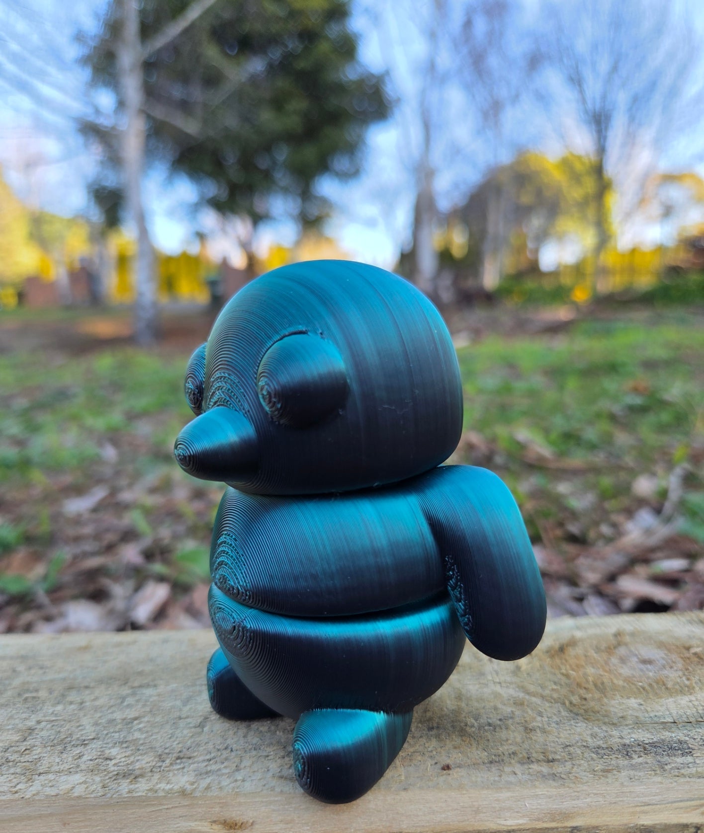 3D Baby Fidget Gippy Penguin METALLIC