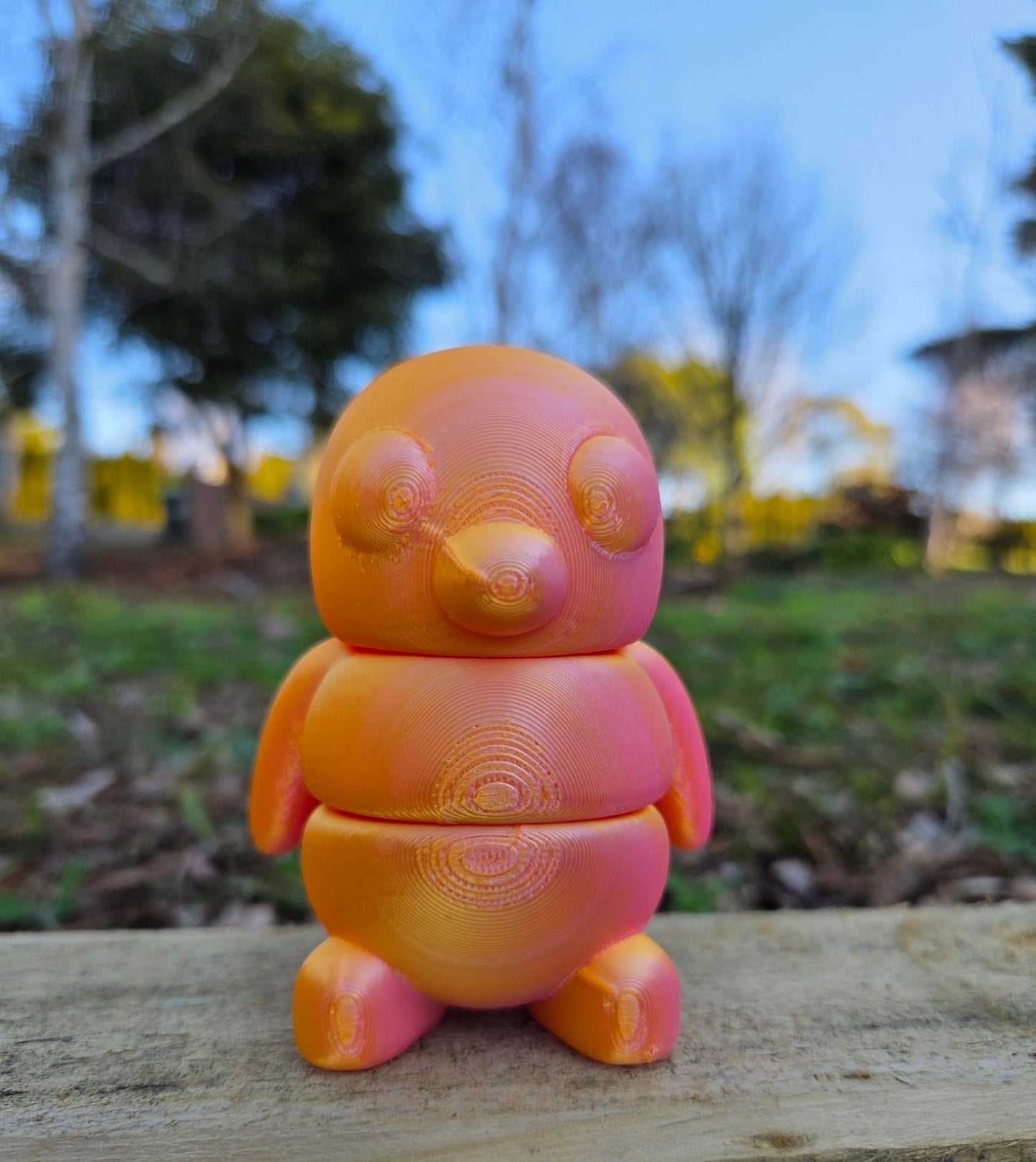 3D Baby Fidget Gippy Penguin METALLIC