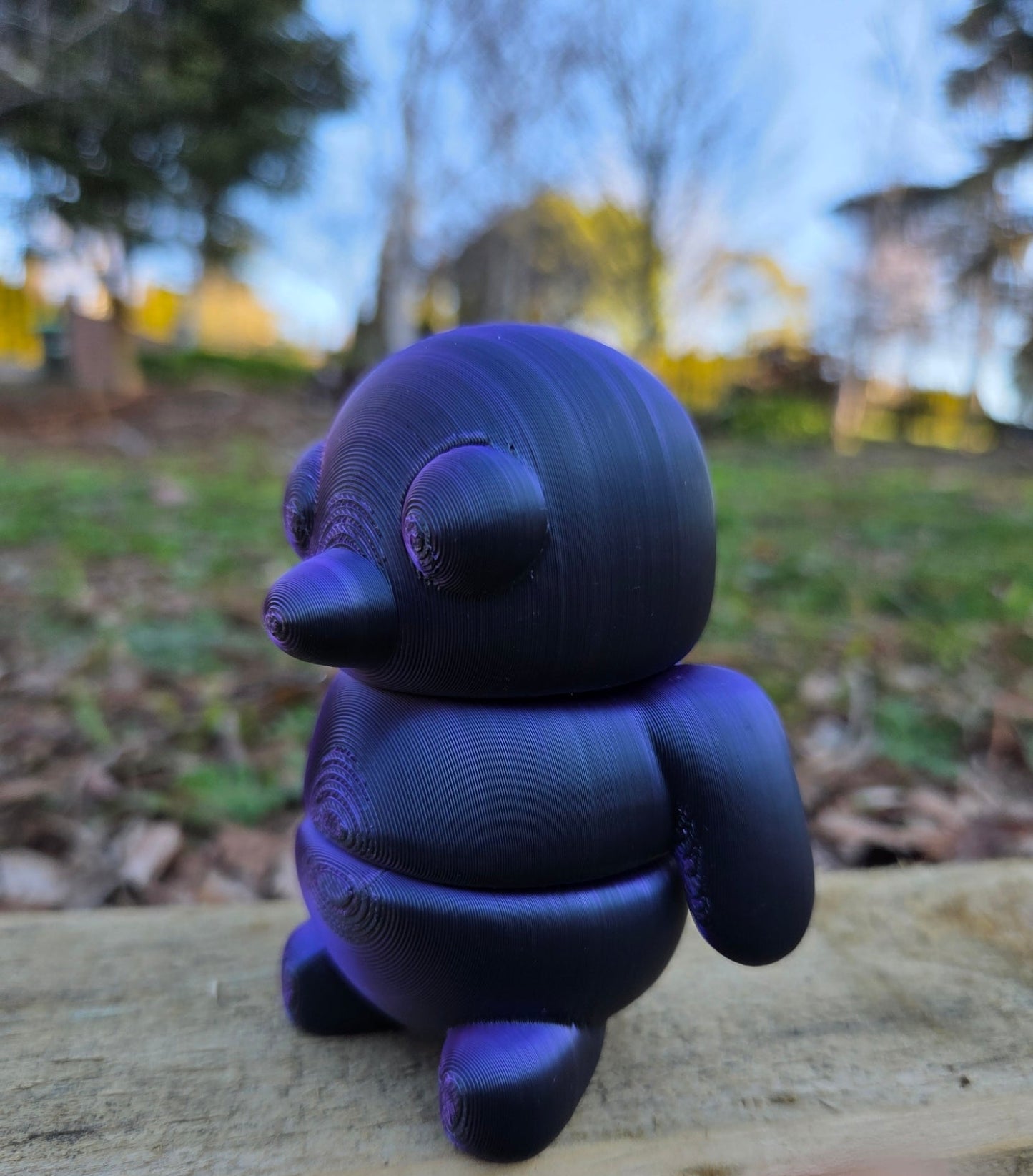 3D Baby Fidget Gippy Penguin METALLIC