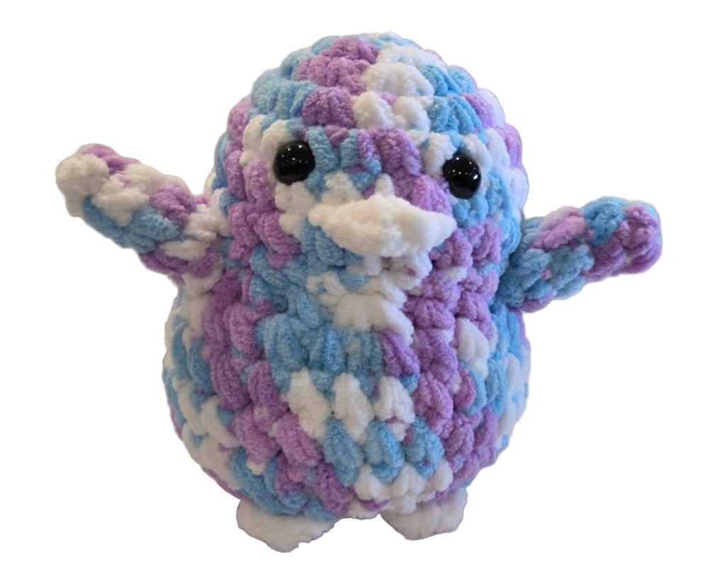Handmade Penguin Plushie BUBBLEGUM