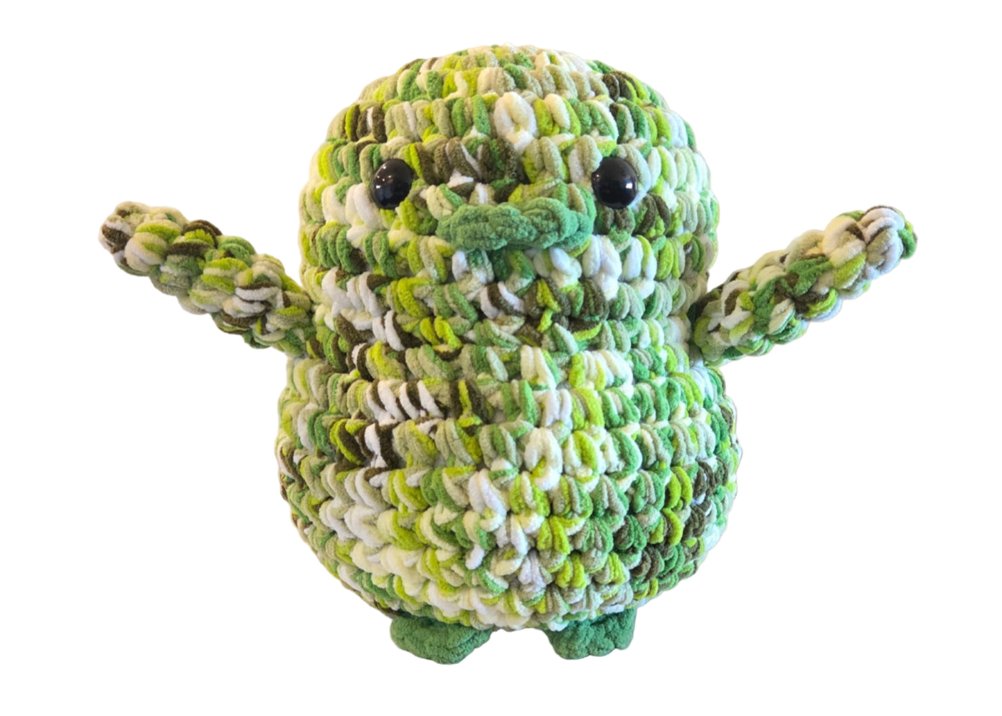 Handmade Penguin Plushie LEMONADE LIME + FROG+ APPLE GREEN