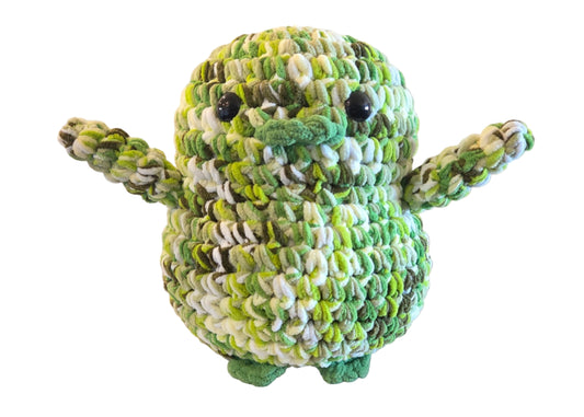 Handmade Penguin Plushie LEMONADE LIME + FROG+ APPLE GREEN