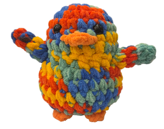 Handmade Penguin Plushie CONFETTI