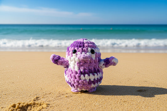 Handmade Penguin Plushie GRAPE