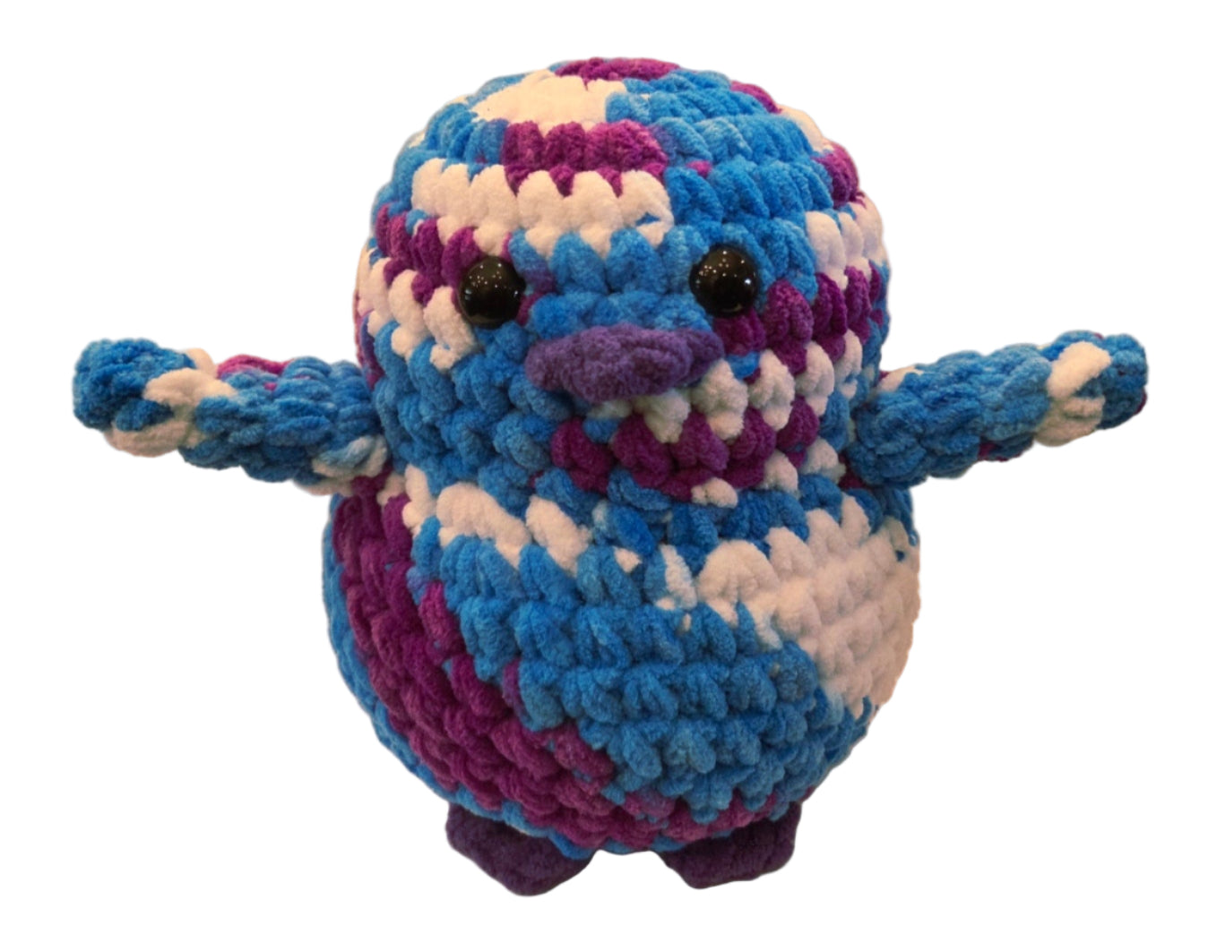 Handmade Penguin Plushie FROZEN BLUEBERRY