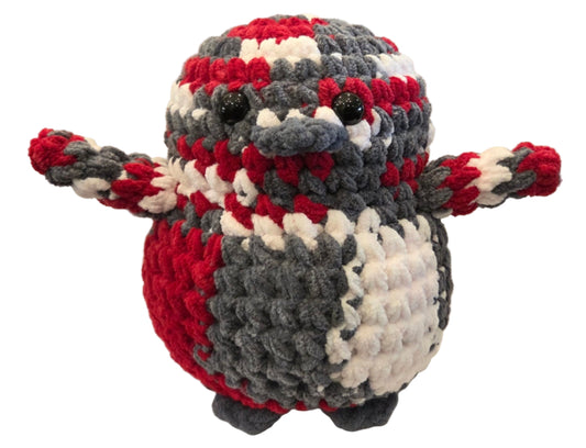 Handmade Penguin Plushie RUBY STONE