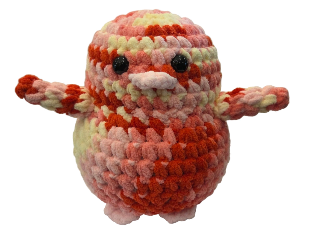Handmade Penguin Plushie STRAWBERRY SHORTCAKE