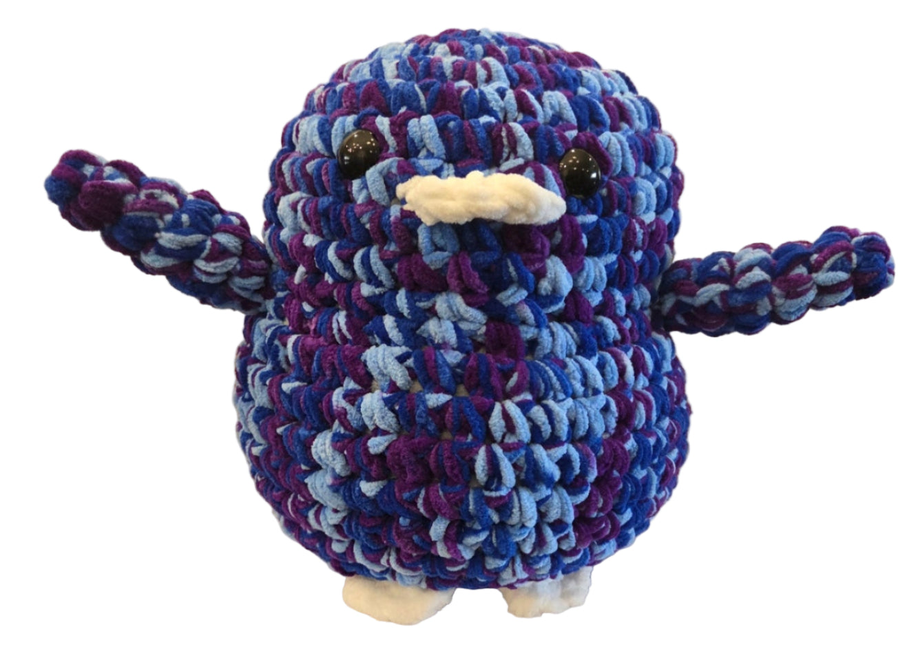 Handmade Penguin Plushie PURPLE SAPPHIRE