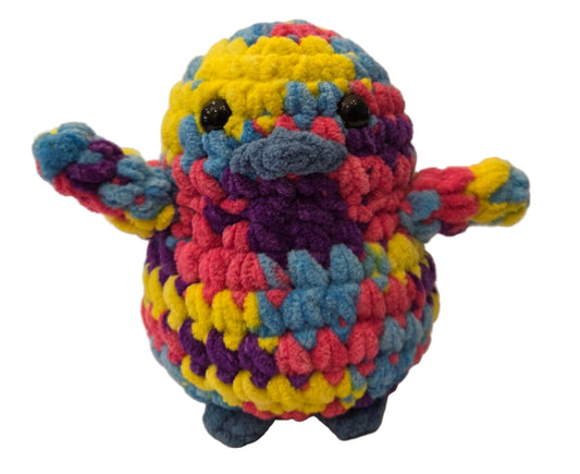 Handmade Penguin Plushie NEON SPRINKLES