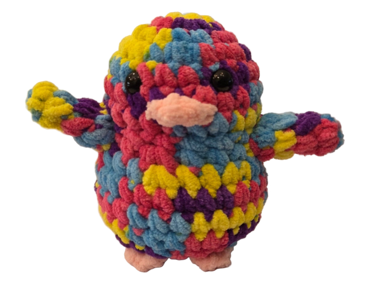 Handmade Penguin Plushie NEON SPRINKLES