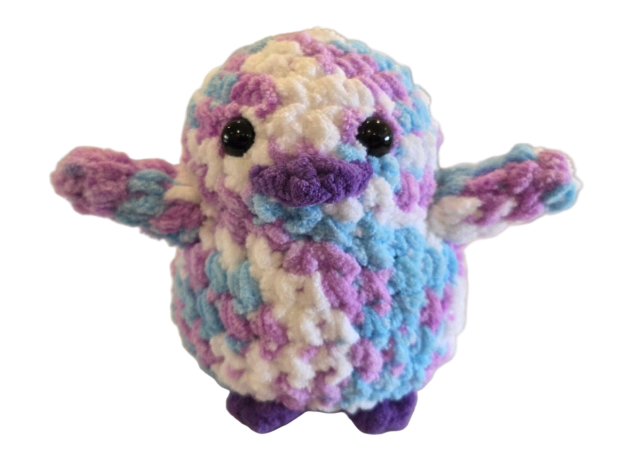Handmade Penguin Plushie BUBBLEGUM