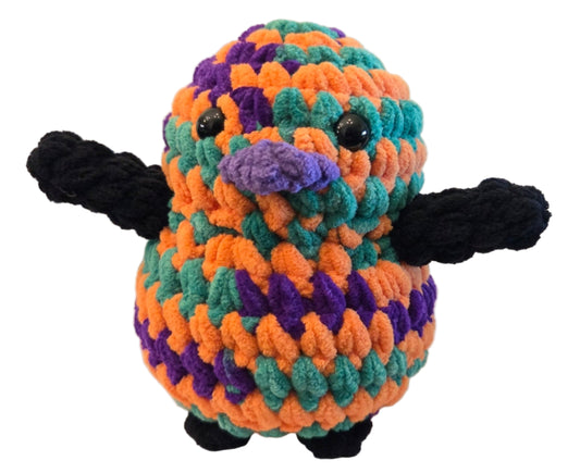 Handmade Penguin Plushie PUMPKIN MAGIC