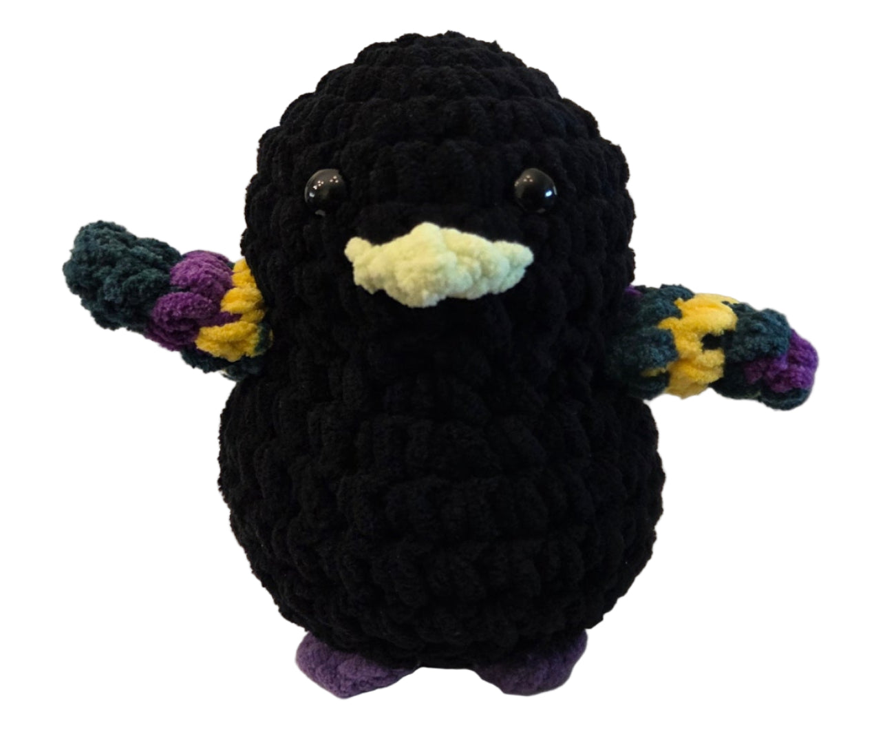 Handmade Penguin Plushie SPOOKY CROW