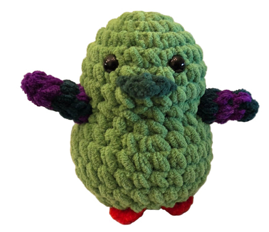 Handmade Penguin Plushie SPOOKY GOBLIN