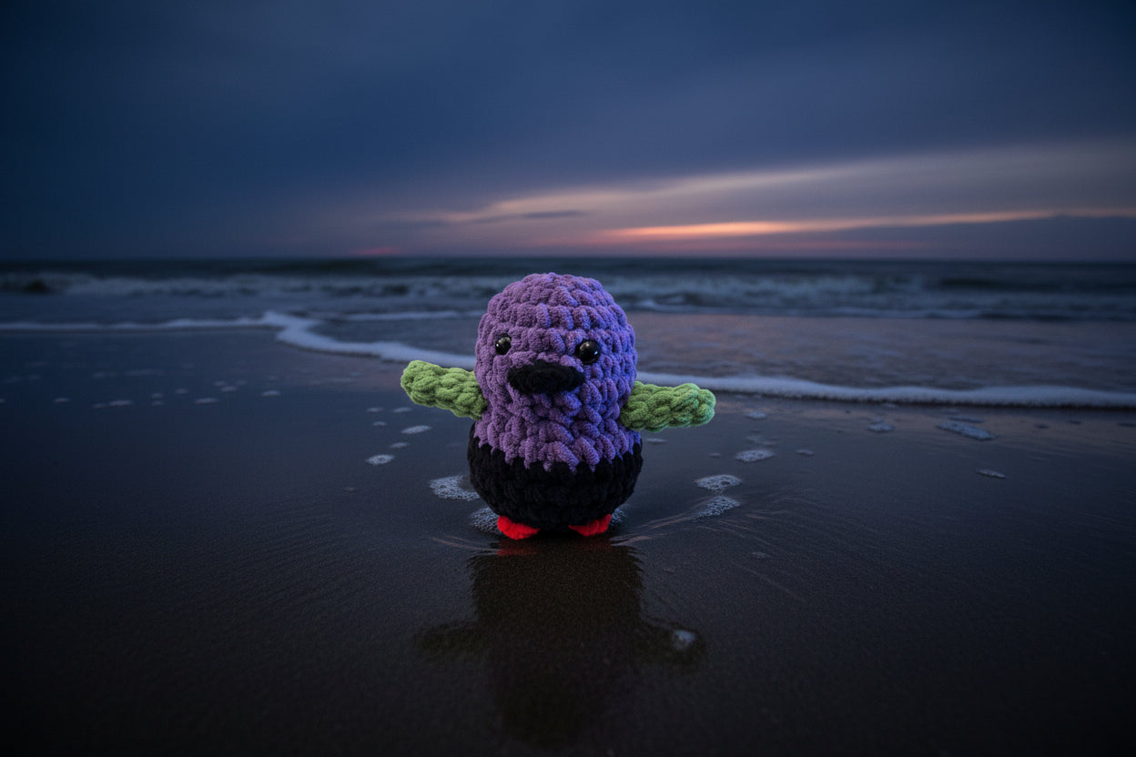 Handmade Penguin Plushie FRANKENSTEIN