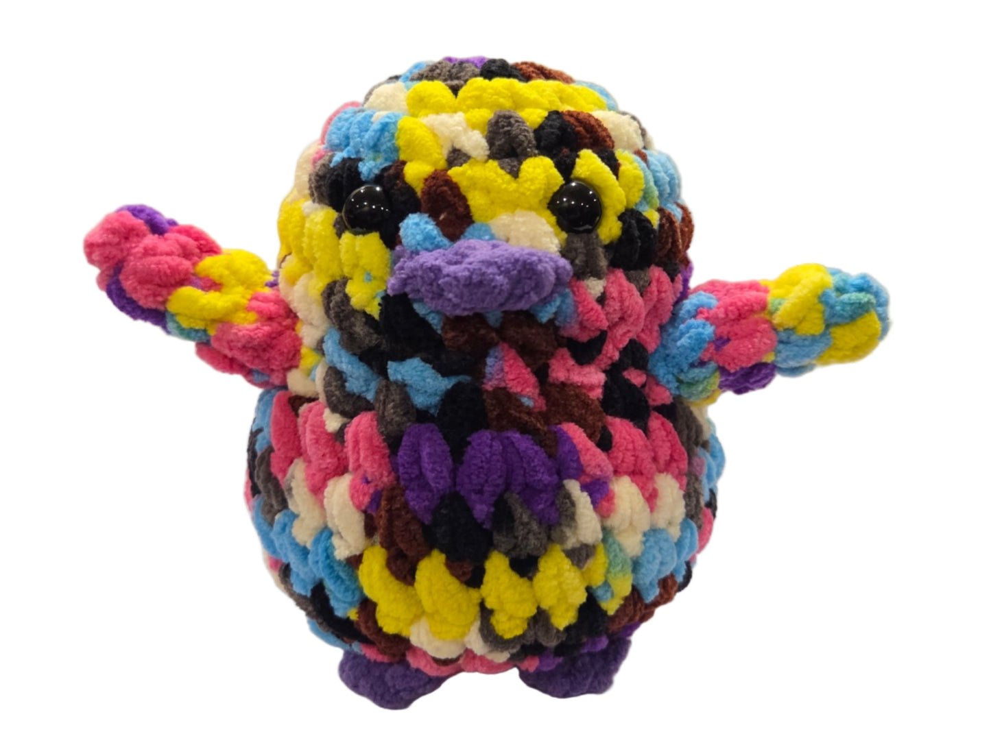 Handmade Penguin Plushie PEBBLES + NEON SPRINKLES