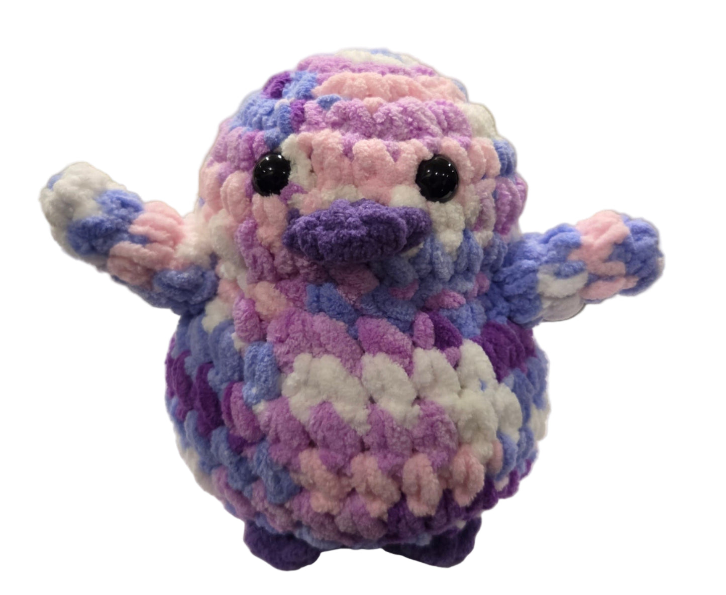 Handmade Penguin Plushie BUBBLEGUM + COTTON CANDY