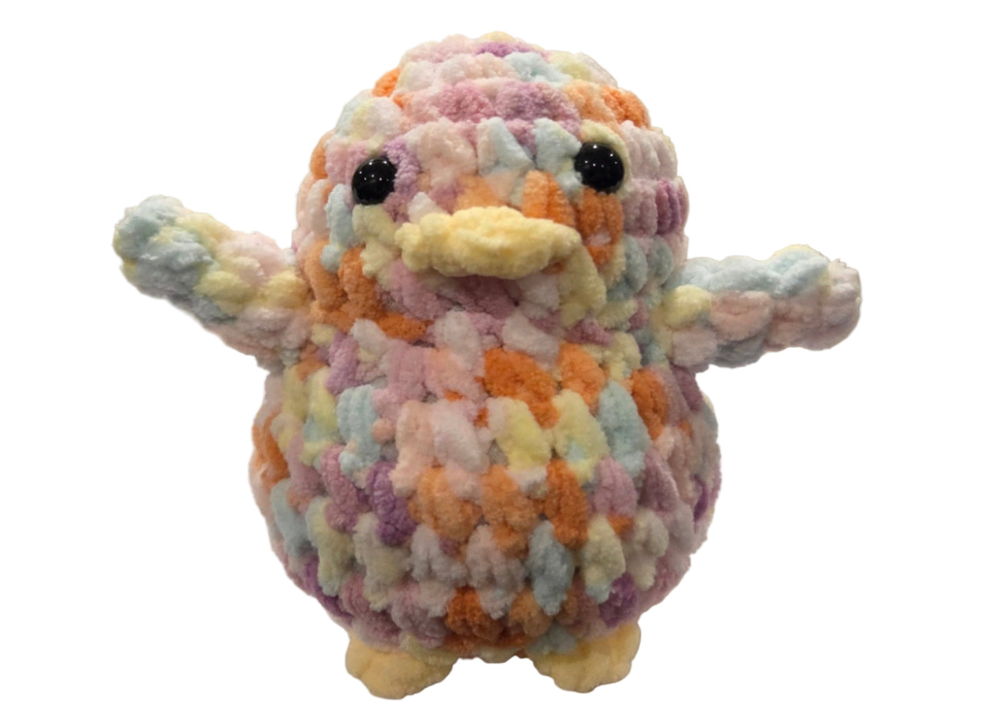 Handmade Penguin Plushie APRICOT + MARSHMELLOW