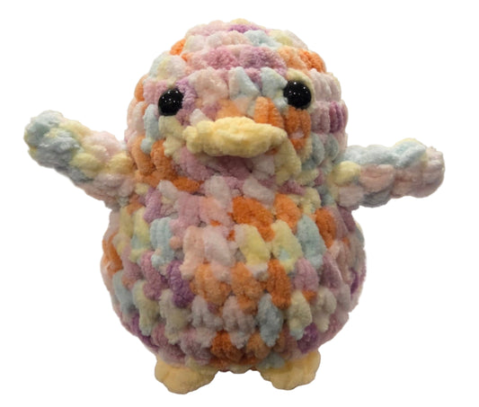 Handmade Penguin Plushie APRICOT + MARSHMELLOW