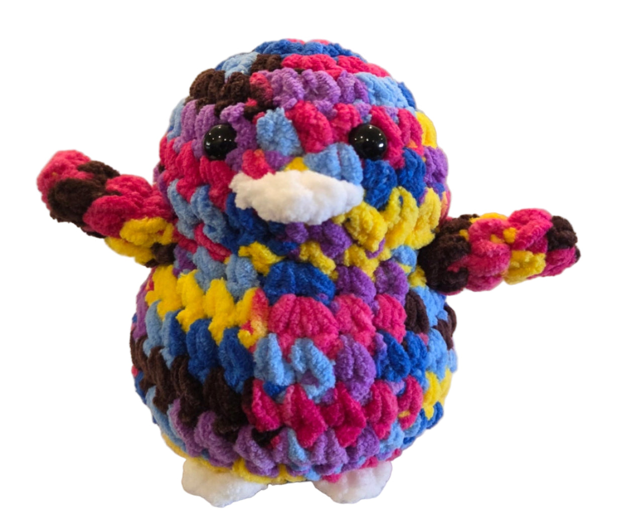 Handmade Penguin Plushie RASPBERRY CRUNCH + JELLYFISH