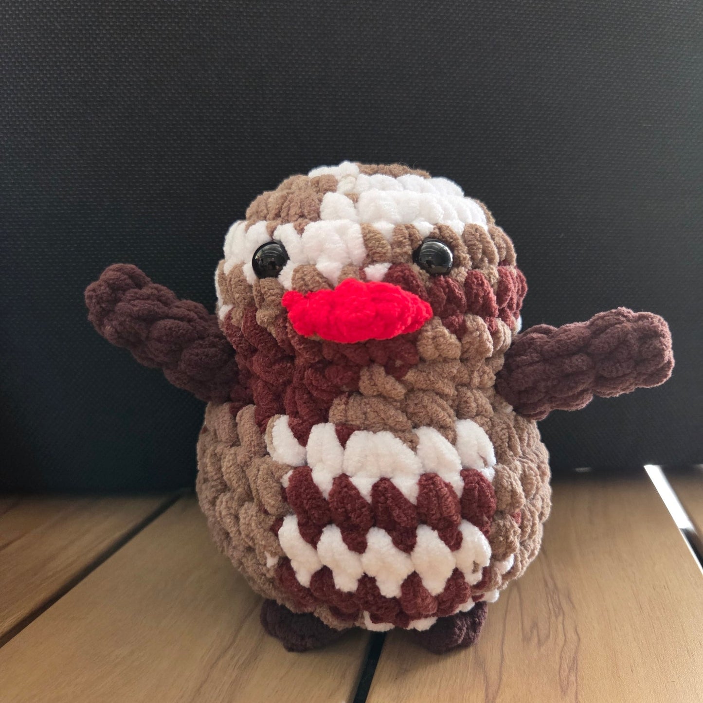 Handmade Christmas Penguin RUDOLPH
