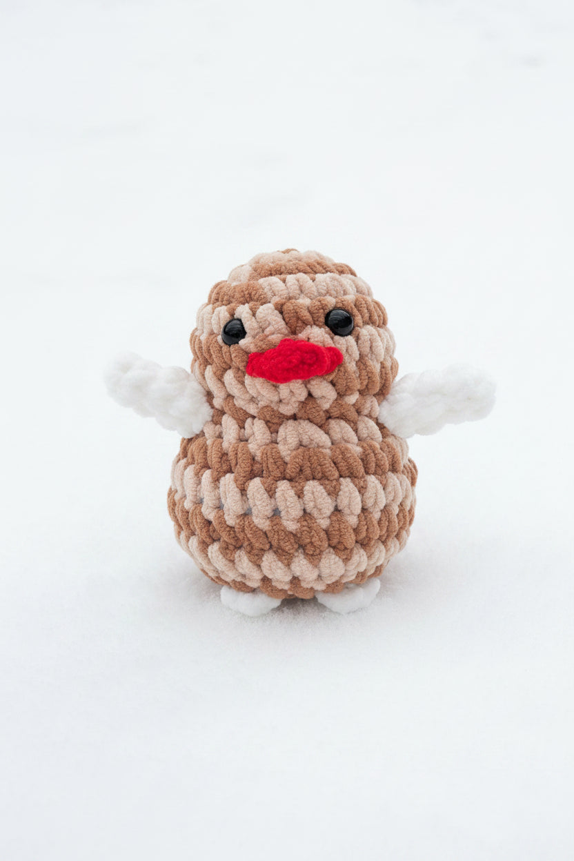 Handmade Christmas Penguin GINGERBREAD MAN