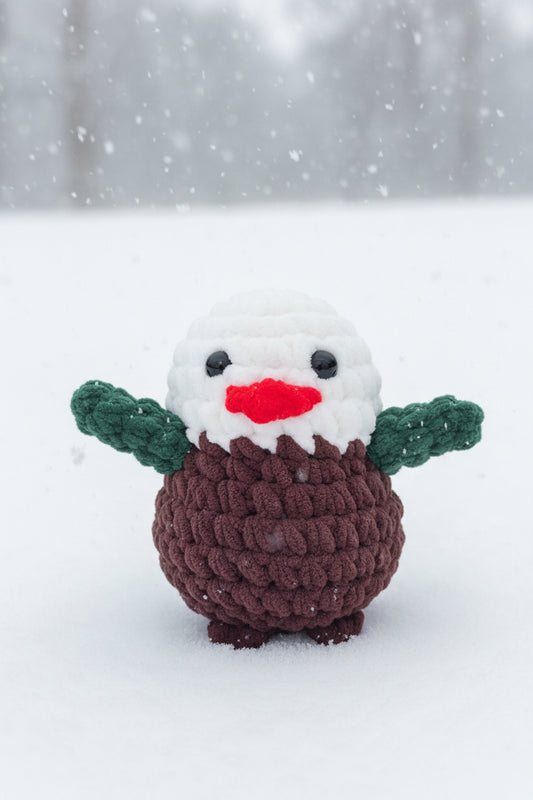Handmade Christmas Penguin PUDDING