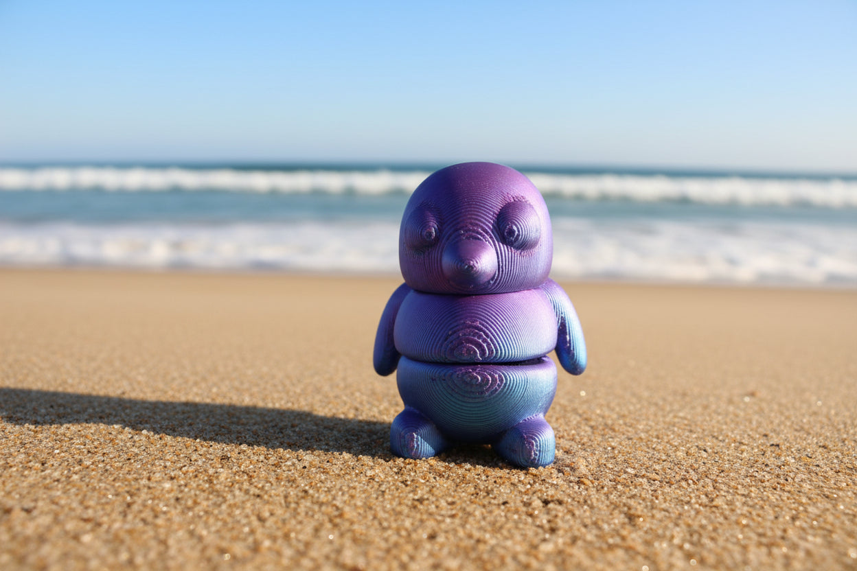 3D Pocket Penguins BLUE & PURPLE