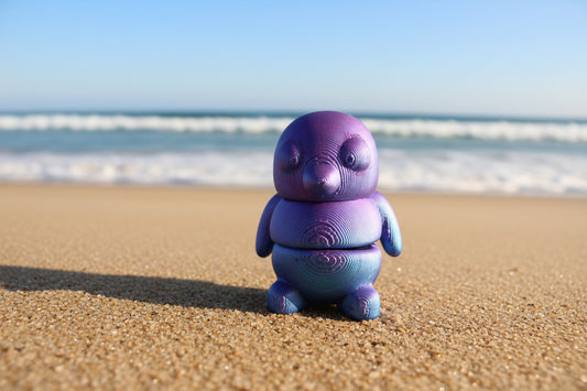 3D Pocket Penguins BLUE & PURPLE