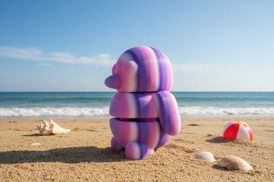 3D Pocket Penguins PURPLE LINES