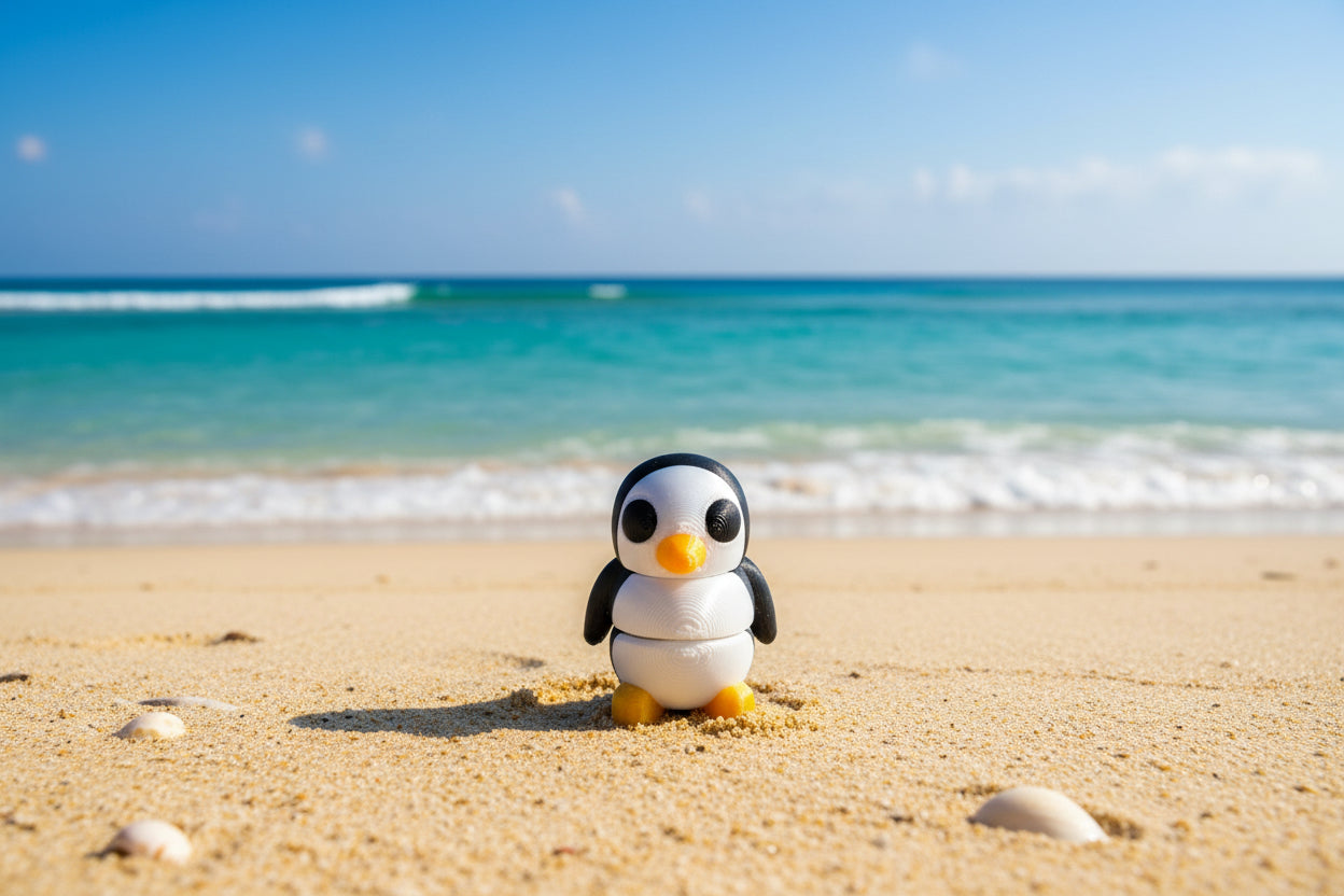 3D Pocket Penguins Traditional Silk