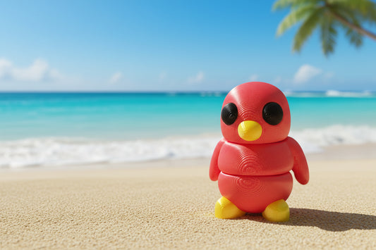 3D Pocket Penguins RED & YELLOW