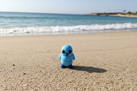 3D Mini Penguins BLUE