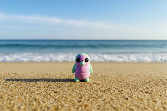 3D Mini Penguins MINTY LAVENDER