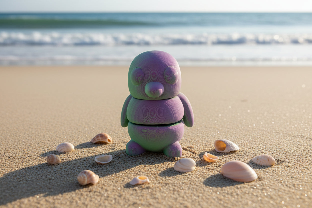 3D Baby Fidget GREEN & PUPLE