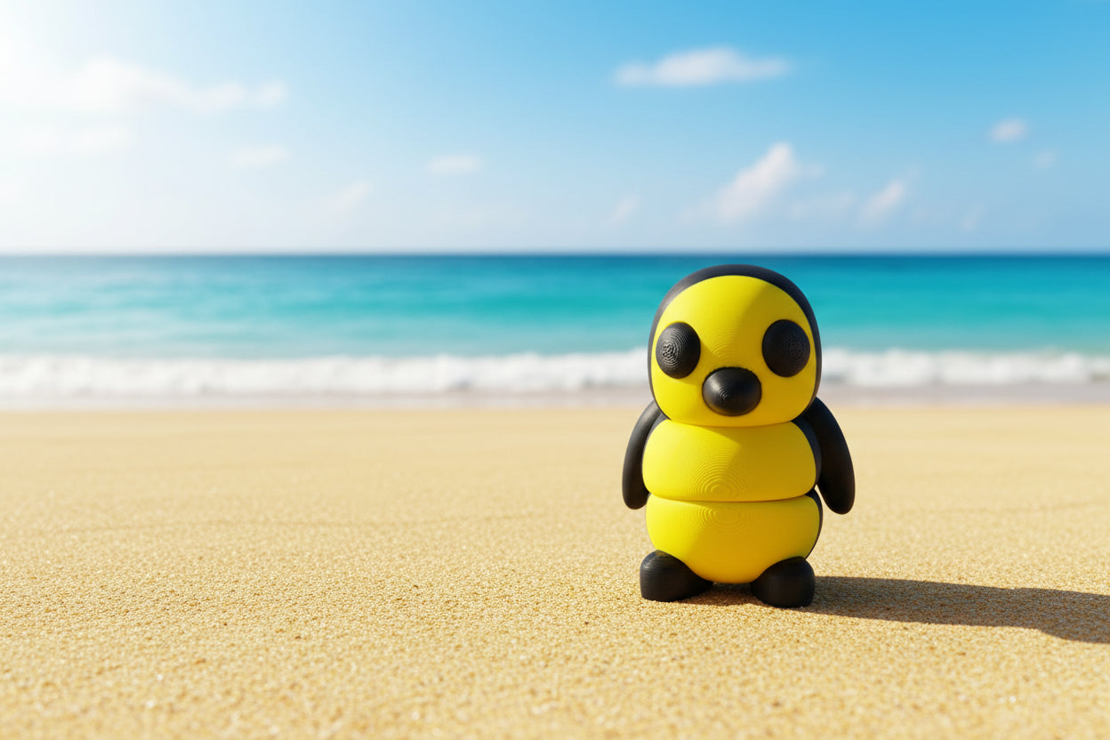 3D Baby Fidget BLACK & YELLOW