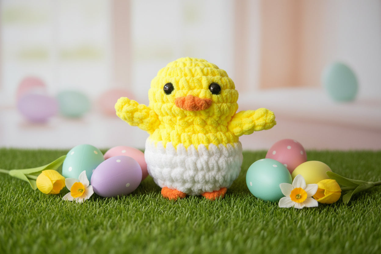 Handmade Penguin Plushie EASTER CHICK