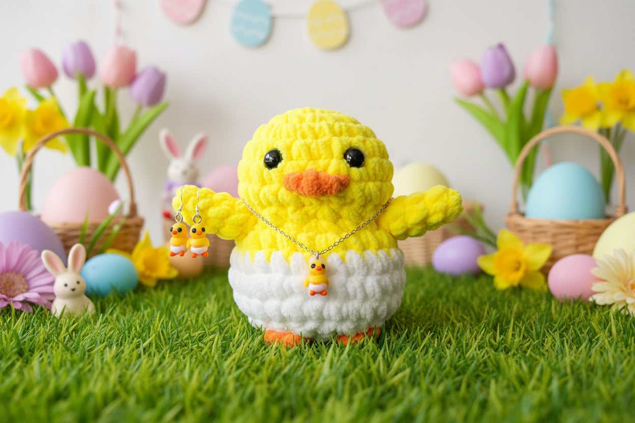 Cutie Pie Penguin Earrings EASTER CHICK