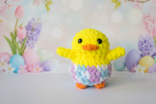 Handmade Penguin Plushie EASTER BUBBLEGUM CHICK