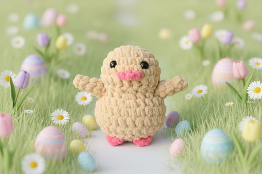 Handmade Penguin Plushie EASTER BROWN BUNNY