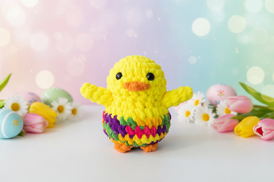 Handmade Penguin Plushie EASTER MARDI GRAS CHICK