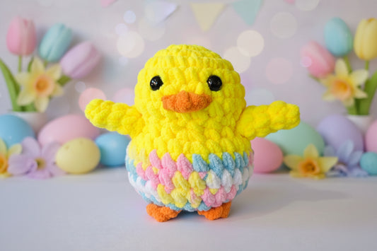 Handmade Penguin Plushie EASTER PINK UNICORN CHICK