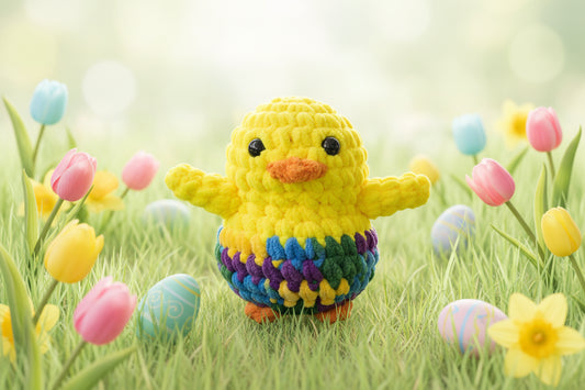 Handmade Penguin Plushie EASTER STAR BURST CHICK