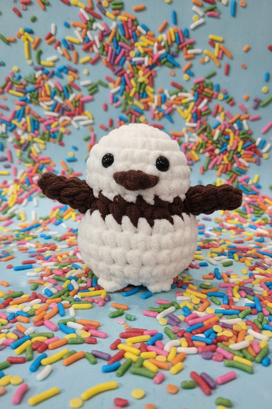 Handmade Penguin Plushie WHITE CHOC OREO