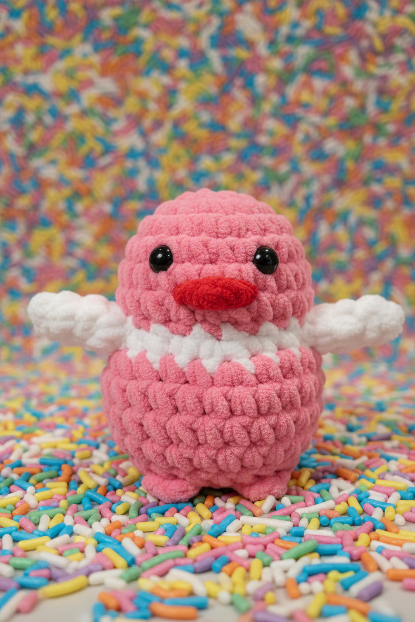 Handmade Penguin Plushie STRAWBERRY OREO