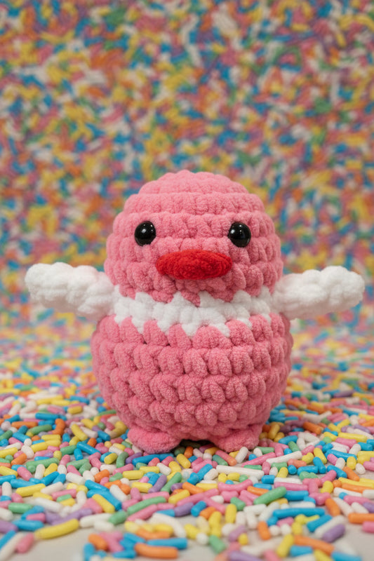 Handmade Penguin Plushie STRAWBERRY OREO