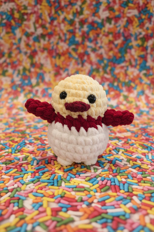 Handmade Penguin Plushie CHERRY PIE CUPCAKE